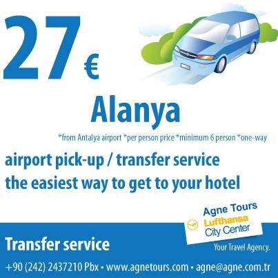  Pricelists of Agne Tours Lufthansa City Center Tahil Pazari mah. Adnan Menderes Bulvari. Beyaz Saray apt. No:27/2 Antalya, TR 07040 TÃ¼rkiye - Photo 4 of 39
