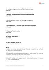 Menus & Prices, RH & Co. IT Services Ltd, Bromley