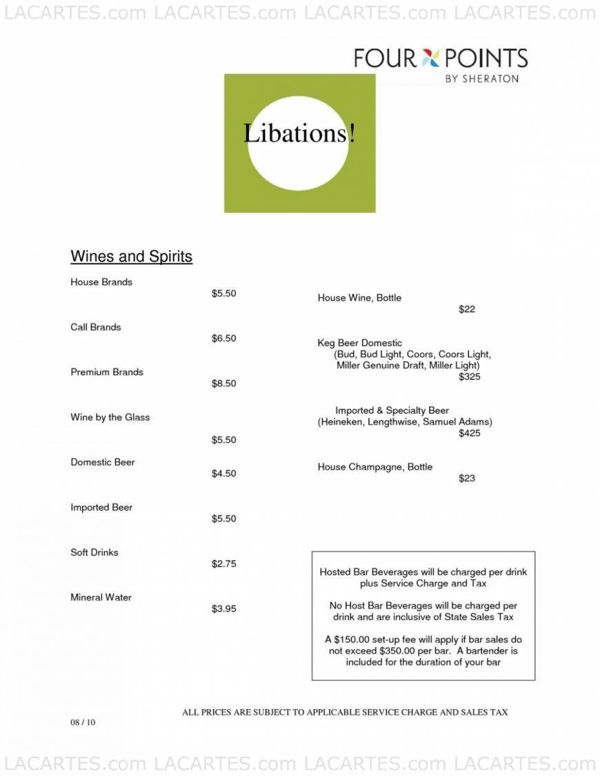  Pricelists of The Bistro 5105 California Avenue - Photo 6 of 33