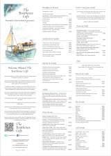 Menus & Prices, The Boathouse Cafe, Plymouth