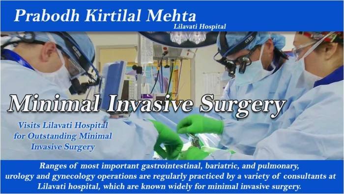 Visits Lilavati Hospital for Outstanding Minimal Invasive Surgery http://bit.ly/18S8r2e<br />
<br />
Ranges of most important gastrointestinal, bariatric, and pulmonary, urology and gynecology operations are regularly practiced by a variety of consultants at Lilava Prabodh Mehta of Prabodh Mehta Lilavati Hospital A - 791, Bandra Reclamation, Bandra (W) - Photo 53 of 64 Visits Lilavati Hospital for Outstanding Minimal Invasive Surgery http://bit.ly/18S8r2e<br />
<br />
Ranges of most important gastrointestinal, bariatric, and pulmonary, urology and gynecology operations are regularly practiced by a variety of consultants at Lilava Prabodh Mehta of Prabodh Mehta Lilavati Hospital A - 791, Bandra Reclamation, Bandra (W) - Photo 53 of 64