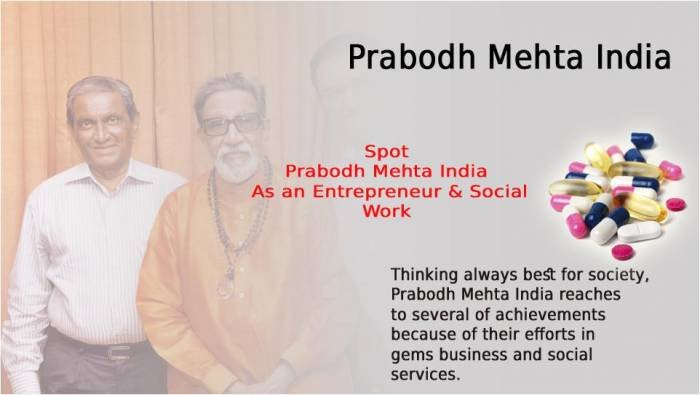 Thinking always best for society, Prabodh Mehta India reaches to several of achievements because of their efforts in gems business and social services. Prabodh Mehta of Prabodh Mehta Lilavati Hospital A - 791, Bandra Reclamation, Bandra (W) - Photo 10 of 64 Thinking always best for society, Prabodh Mehta India reaches to several of achievements because of their efforts in gems business and social services. Prabodh Mehta of Prabodh Mehta Lilavati Hospital A - 791, Bandra Reclamation, Bandra (W) - Photo 10 of 64