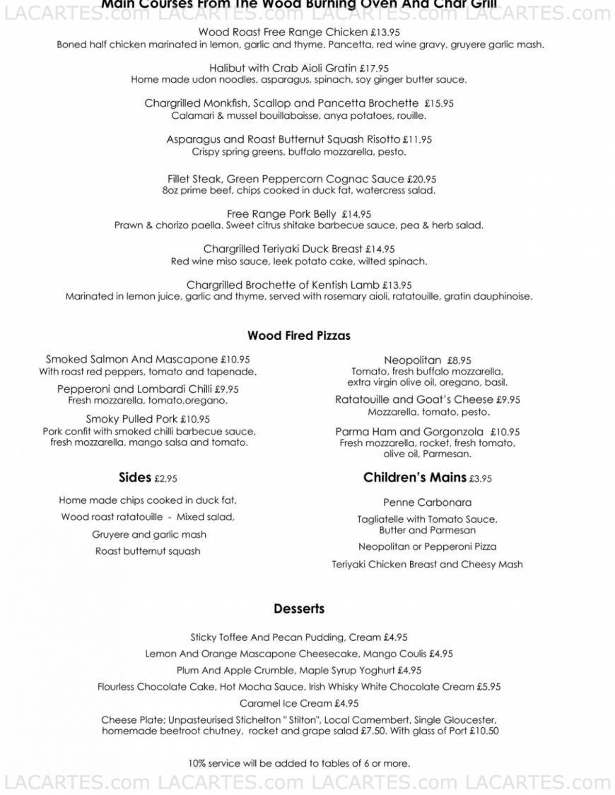  Pricelists of Cafe du Soleil - Canterbury 4-5 Pound Lane - Photo 2 of 2