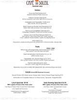 Menus & Prices, Cafe du Soleil - Canterbury, Canterbury