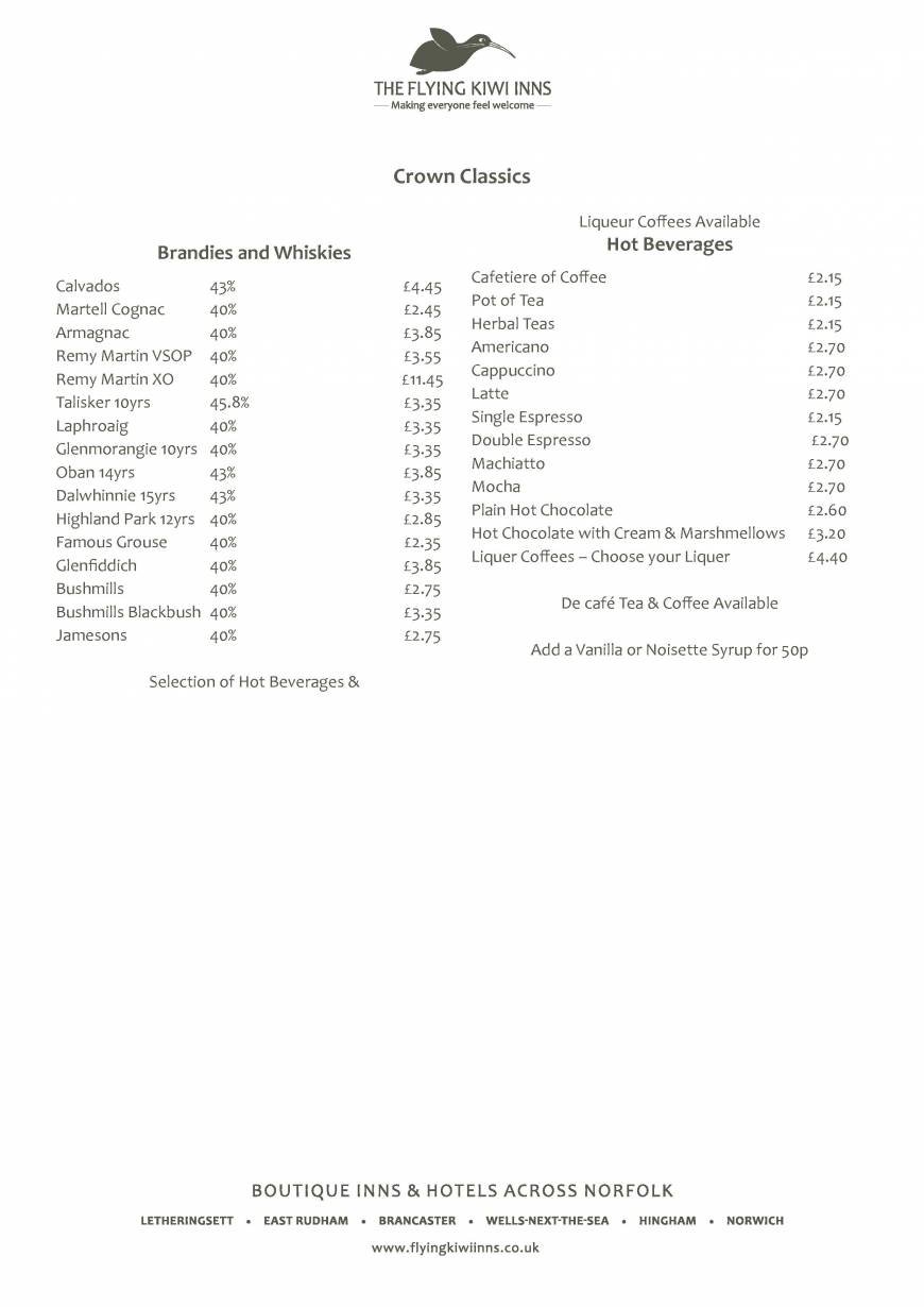  Pricelists of The Crown Hotel The Buttlands - Photo 3 of 8