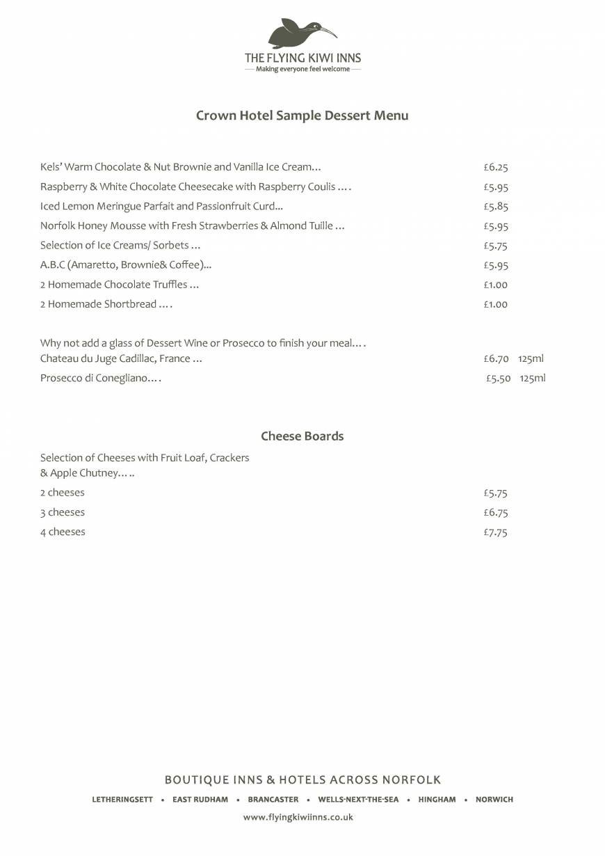  Pricelists of The Crown Hotel The Buttlands - Photo 4 of 8