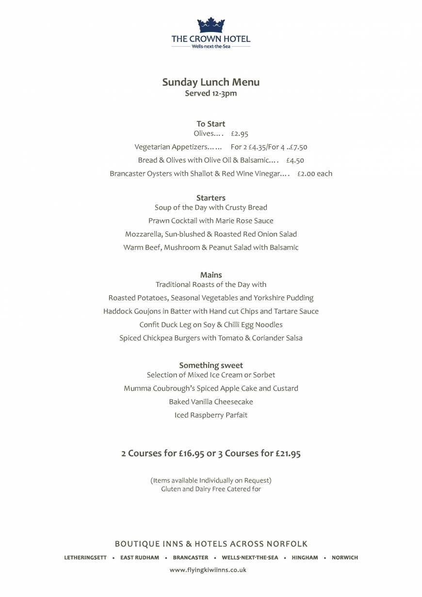  Pricelists of The Crown Hotel The Buttlands - Photo 6 of 8