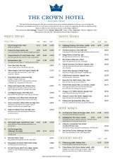 Menus & Prices, The Crown Hotel, Wells-next-the-Sea