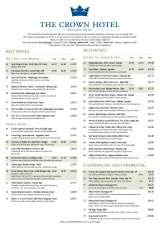 Menus & Prices, The Crown Hotel, Wells-next-the-Sea