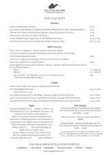 Menus & Prices, The Earlham Arms, Norwich