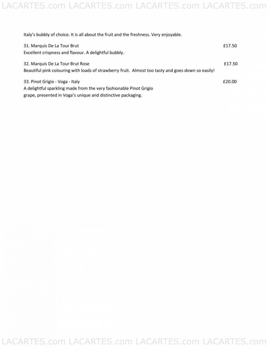  Pricelists of Alberrys Wine Bar - Canterbury 38 St. Margaret's Street - Photo 6 of 10