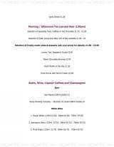 Menus & Prices, Restaurant Zest at Bennetts Brasserie, Derby