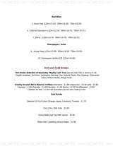 Menus & Prices, Restaurant Zest at Bennetts Brasserie, Derby