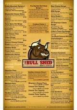 Menus & Prices, The Bull Shed Bar & Grill, Bakersfield