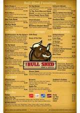 Menus & Prices, The Bull Shed Bar & Grill, Bakersfield