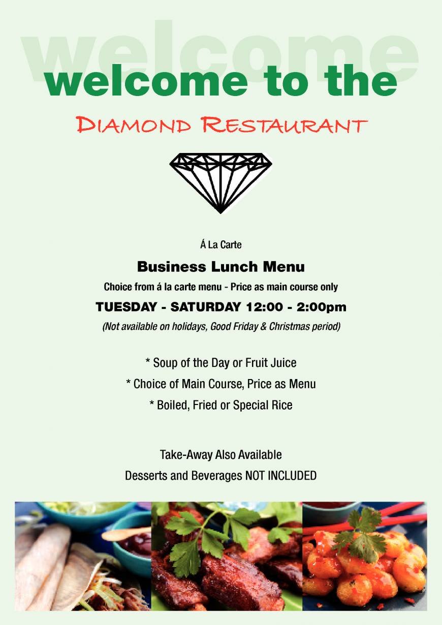  Pricelists of Diamond Restaurant 250 Dalton Road - Photo 2 of 8