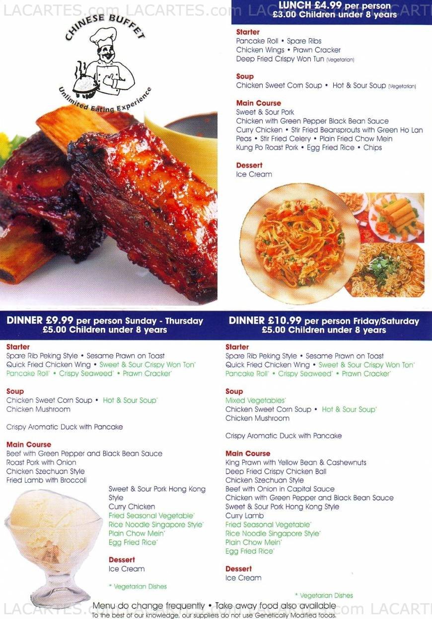  Pricelists of New World Chinese Restaurant 1 The Market Place, Wrythe Lane - Photo 3 of 4