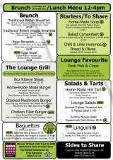 Menus & Prices, The Lime Lounge Bath, Bath