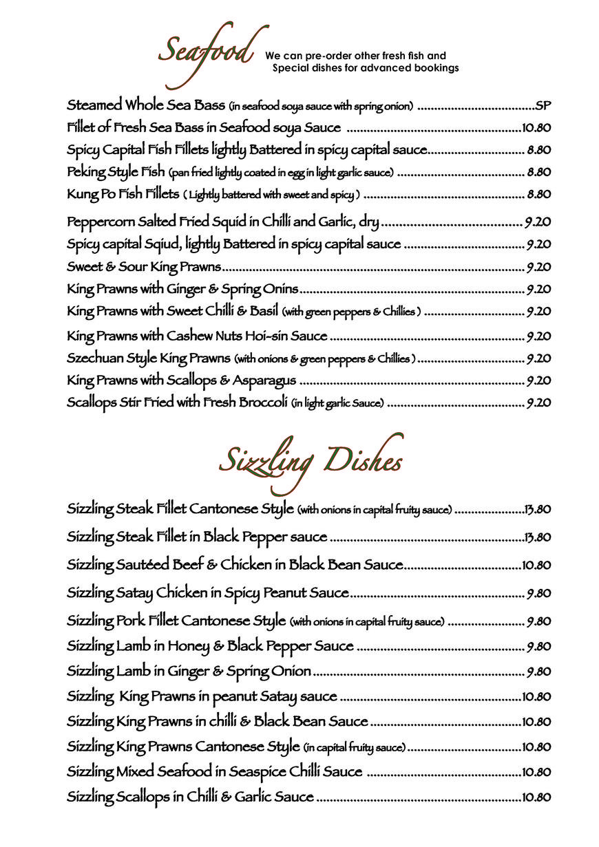  Pricelists of Heens Restaurant 14-16  Mulgrave road - Photo 5 of 8