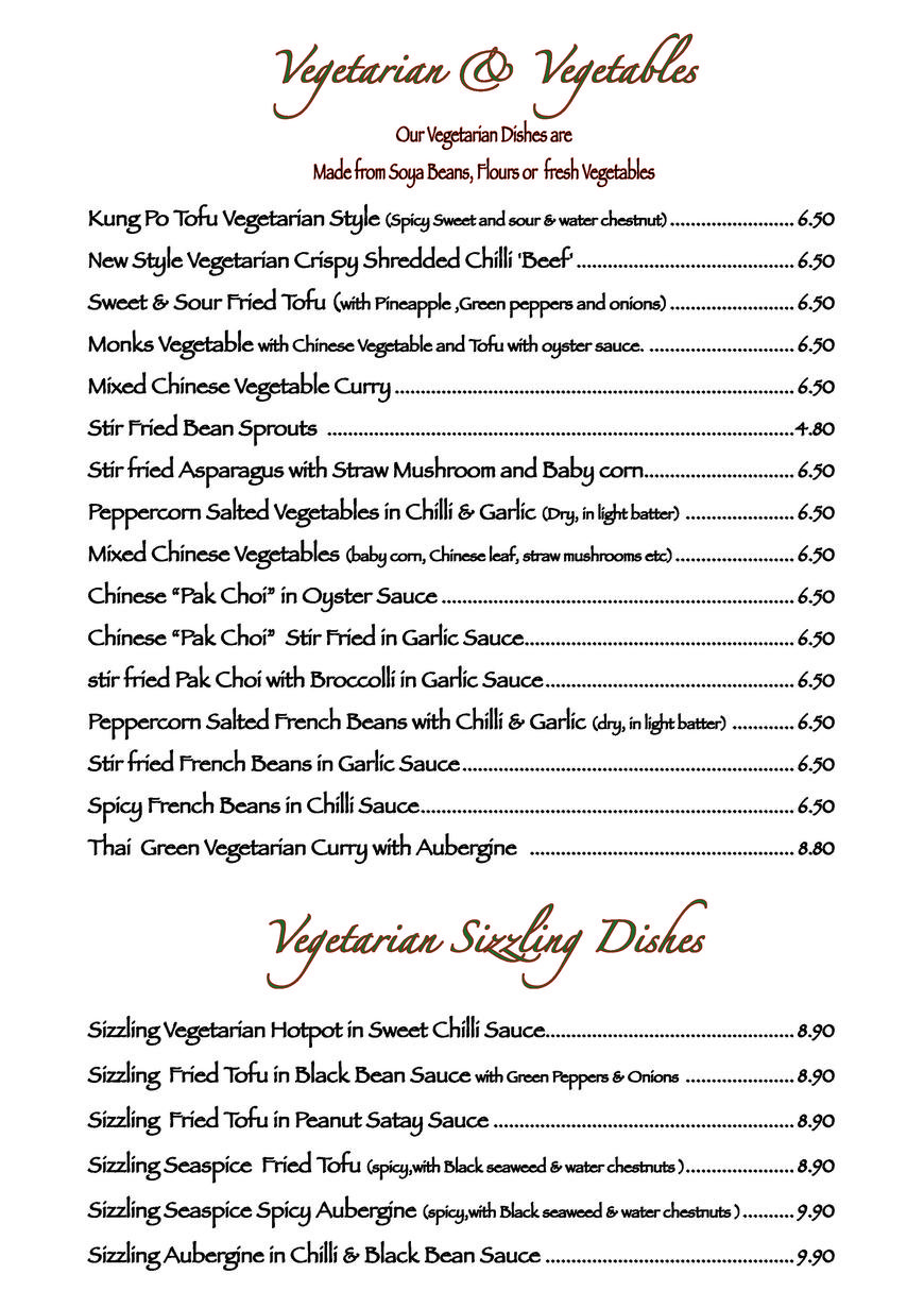  Pricelists of Heens Restaurant 14-16  Mulgrave road - Photo 8 of 8