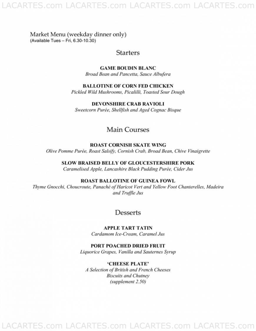  Pricelists of Thackerayâ??s Restaurant - Tunbridge Wells 85 London Road - Photo 24 of 31