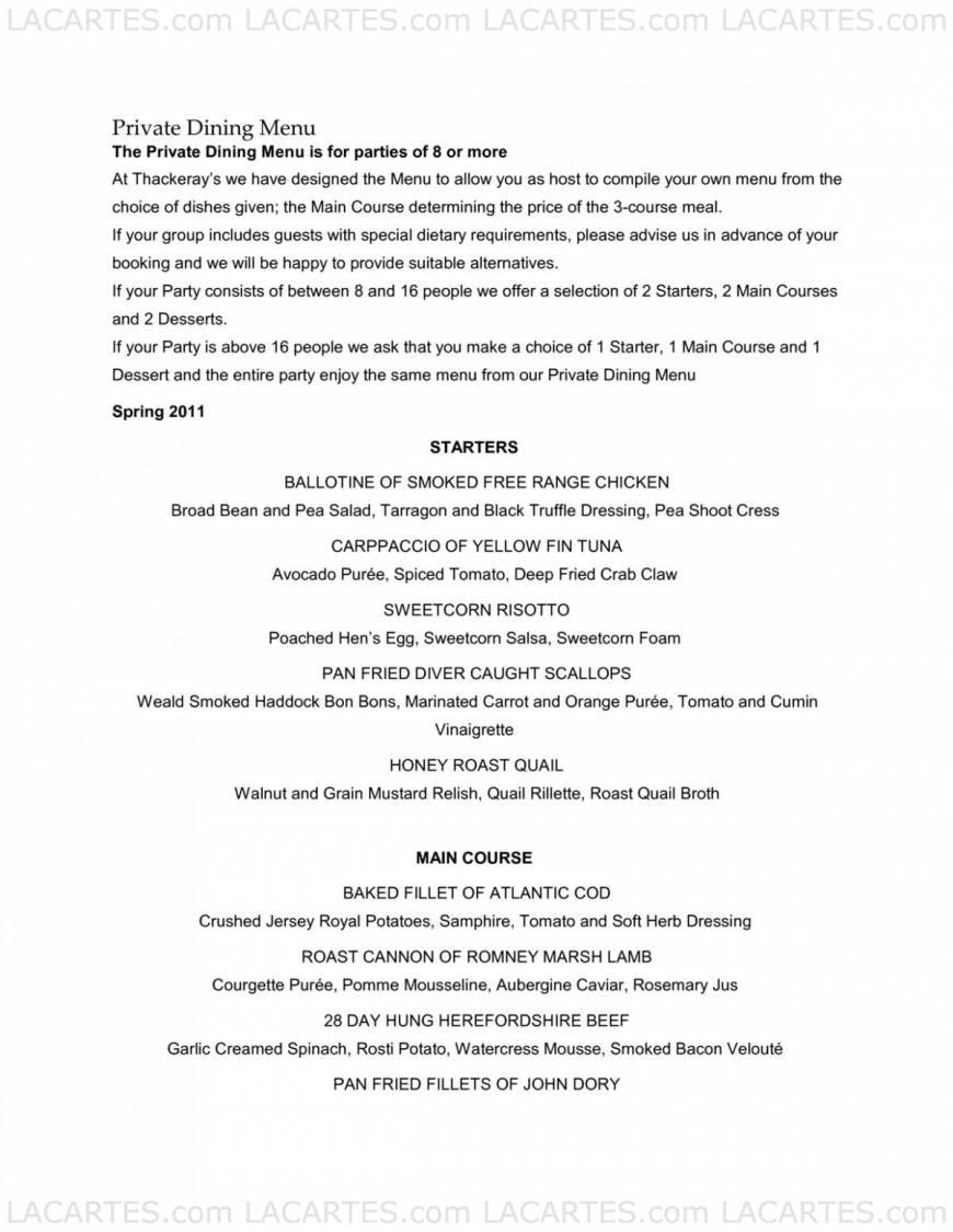  Pricelists of Thackerayâ??s Restaurant - Tunbridge Wells 85 London Road - Photo 22 of 31