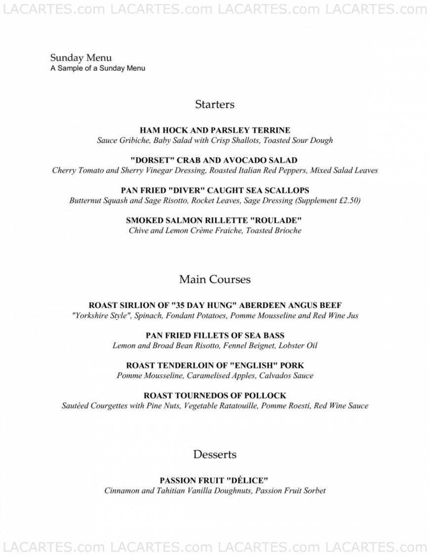  Pricelists of Thackerayâ??s Restaurant - Tunbridge Wells 85 London Road - Photo 18 of 31