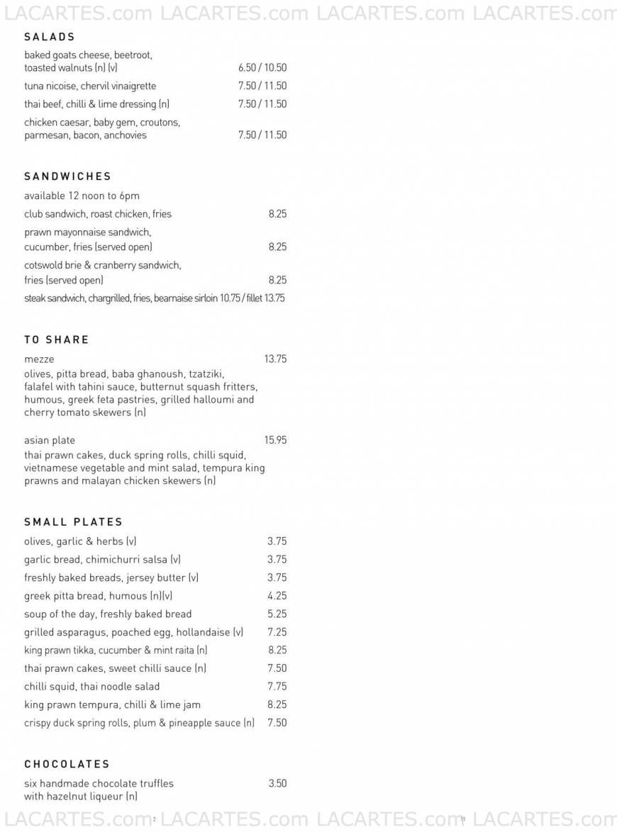  Pricelists of The Tunbridge Wells Bar & Grill 84 High Street - Photo 6 of 15