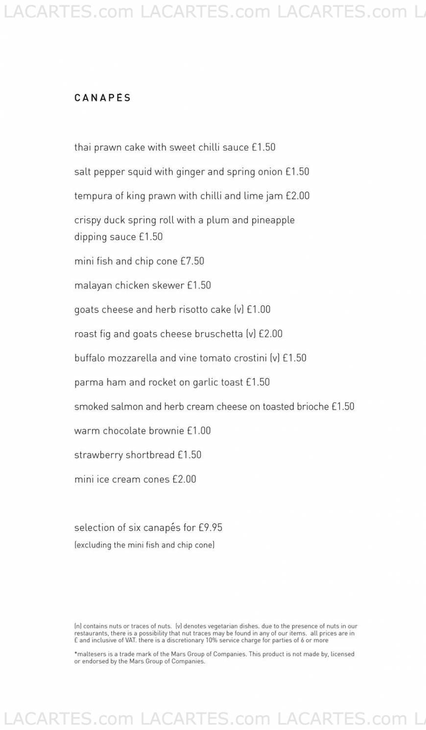  Pricelists of The Tunbridge Wells Bar & Grill 84 High Street - Photo 11 of 15