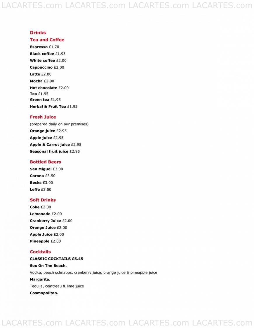  Pricelists of Soprano Wine & Tapas Bar - Tunbridge Wells Old High Street - Photo 6 of 9
