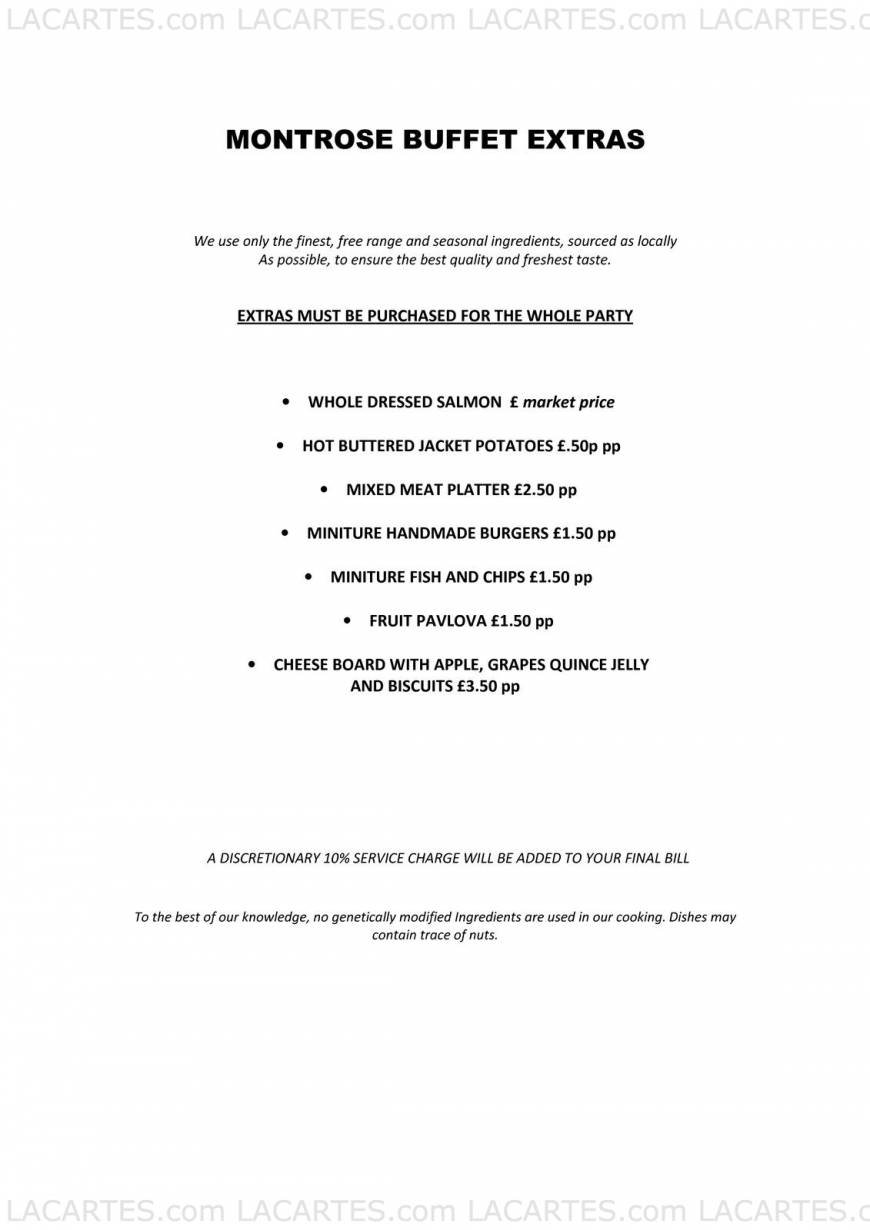  Pricelists of Montrose Restaurant - Tunbridge Wells Southborough Common, Southborough - Photo 10 of 25