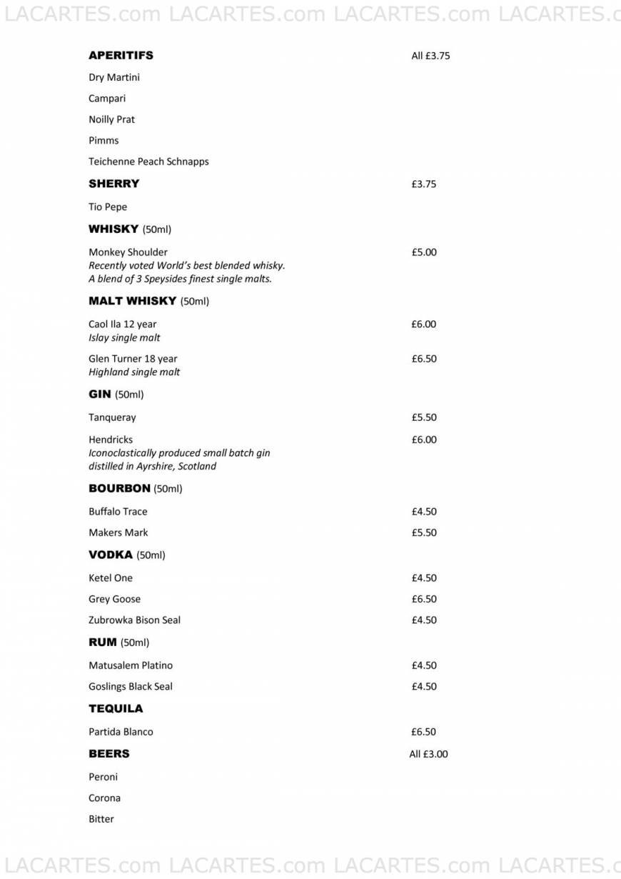  Pricelists of Montrose Restaurant - Tunbridge Wells Southborough Common, Southborough - Photo 12 of 25