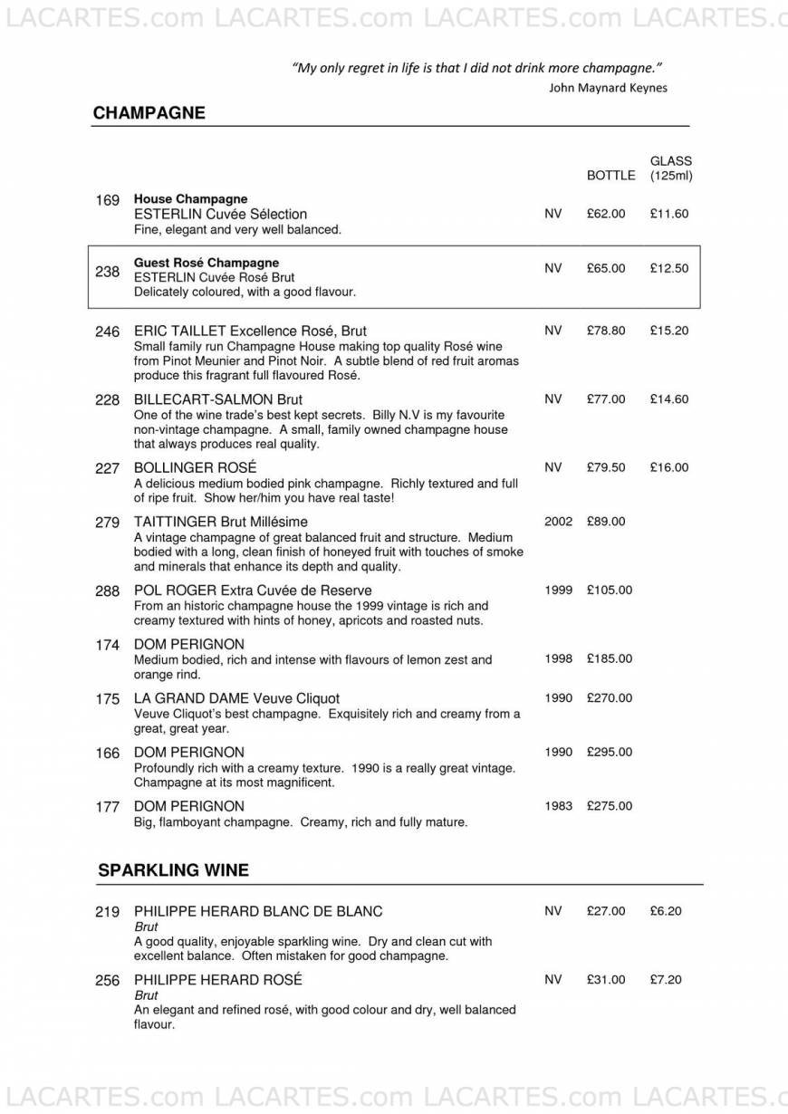  Pricelists of Montrose Restaurant - Tunbridge Wells Southborough Common, Southborough - Photo 15 of 25