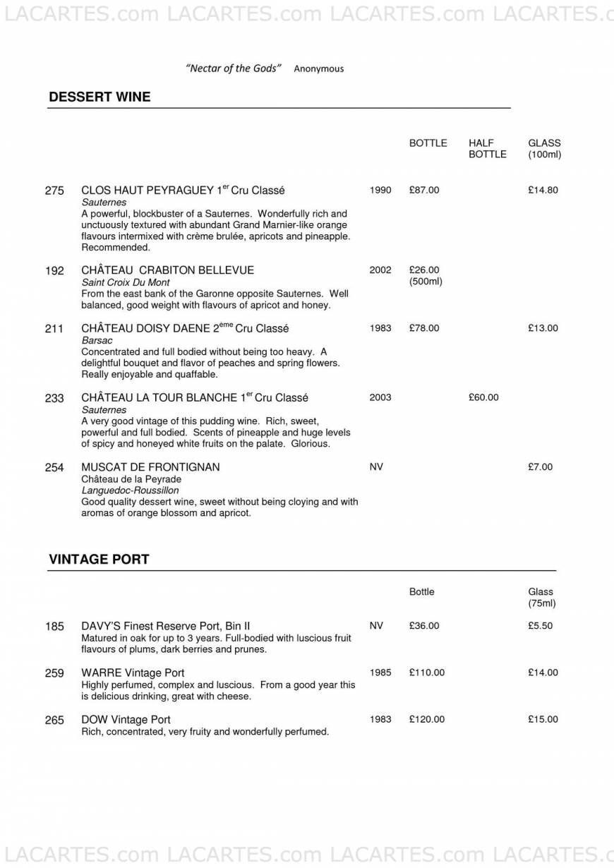  Pricelists of Montrose Restaurant - Tunbridge Wells Southborough Common, Southborough - Photo 24 of 25