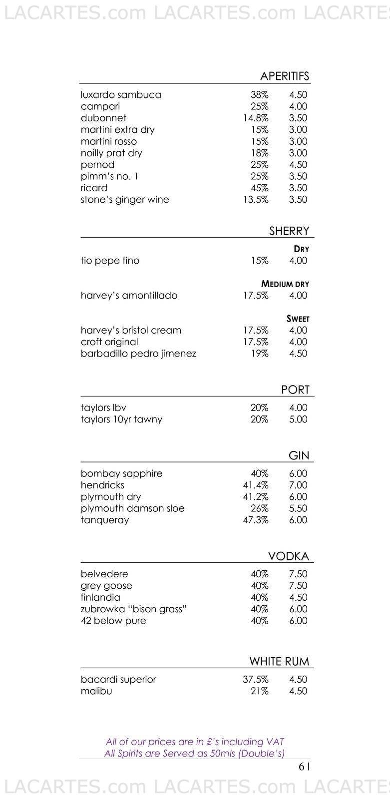  Pricelists of THE BREW HOUSE HOTEL 1 WARWICK PARK ROYAL - Photo 11 of 17
