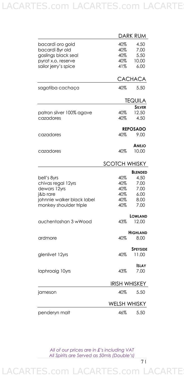  Pricelists of THE BREW HOUSE HOTEL 1 WARWICK PARK ROYAL - Photo 12 of 17