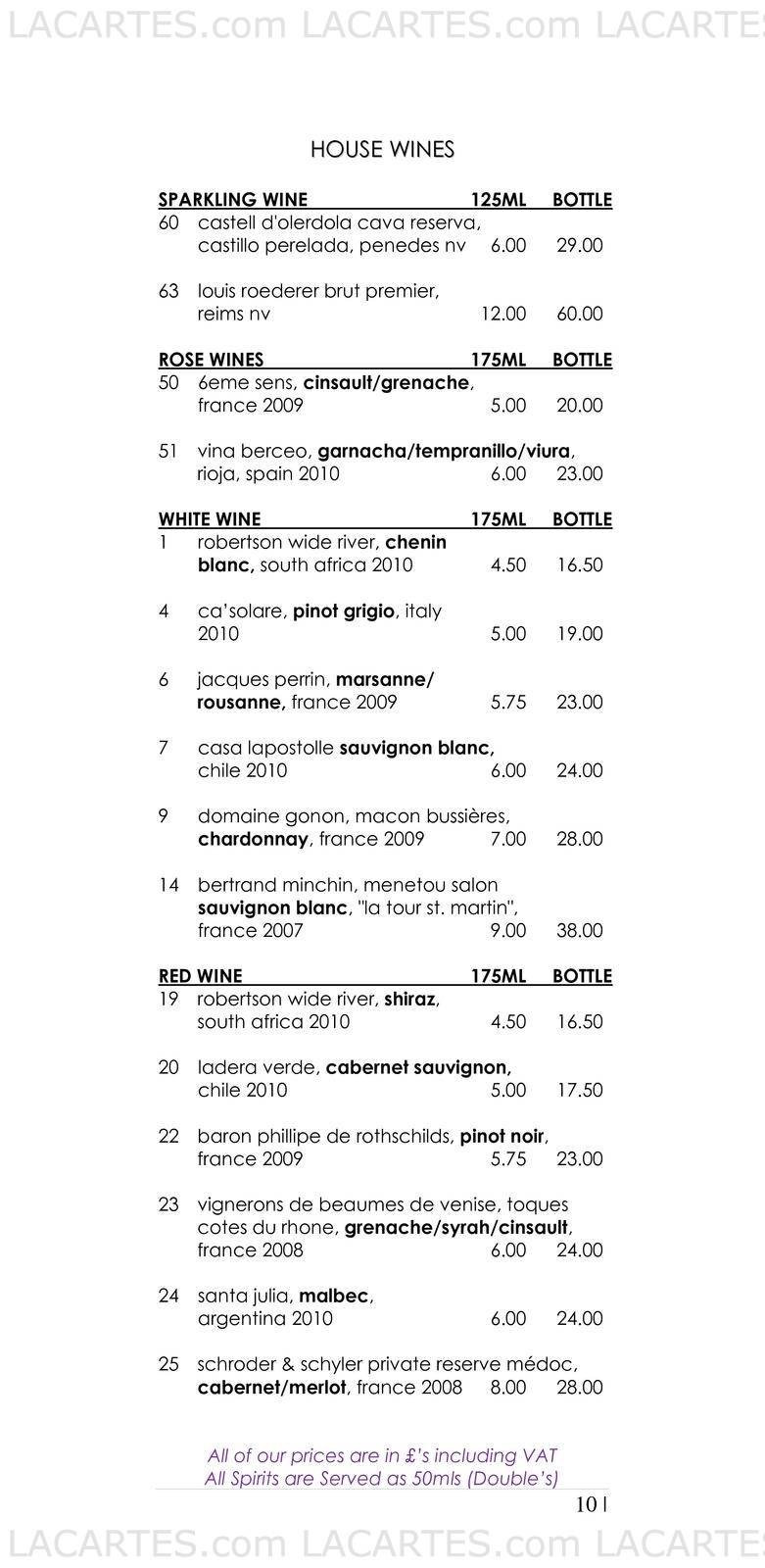  Pricelists of THE BREW HOUSE HOTEL 1 WARWICK PARK ROYAL - Photo 15 of 17