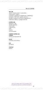 Menus & Prices, THE BREW HOUSE HOTEL, TUNBRIDGE WELLS