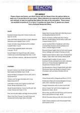 Menus & Prices, The Beacon Bar Restaurant - Tunbridge Wells, Tunbridge Wells