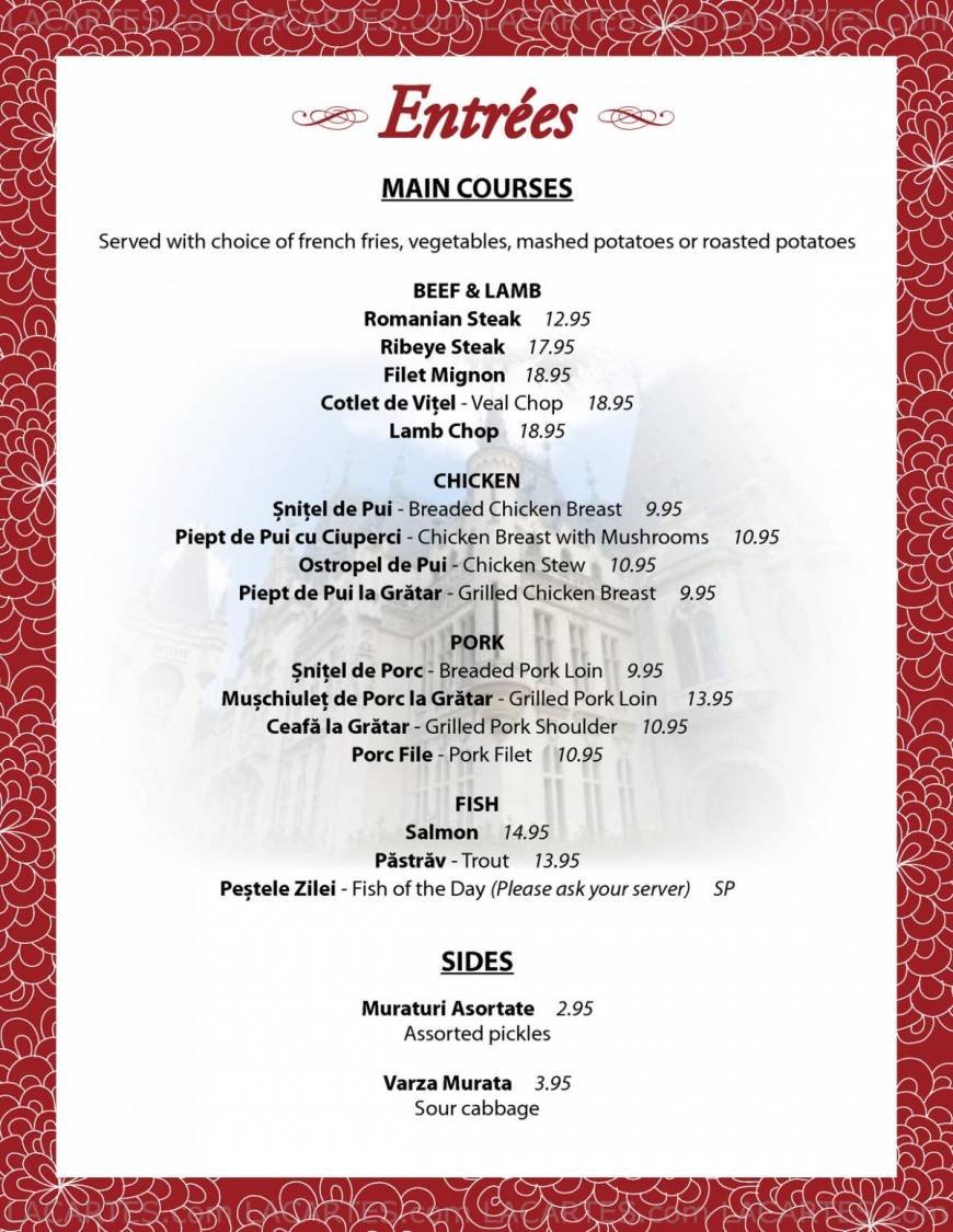  Pricelists of Bucharest Restaurant 43-45 40th Street - Photo 4 of 12