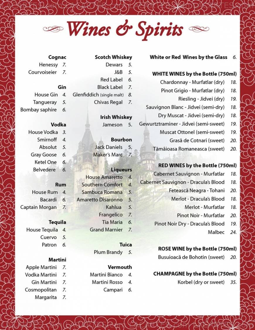  Pricelists of Bucharest Restaurant 43-45 40th Street - Photo 6 of 12