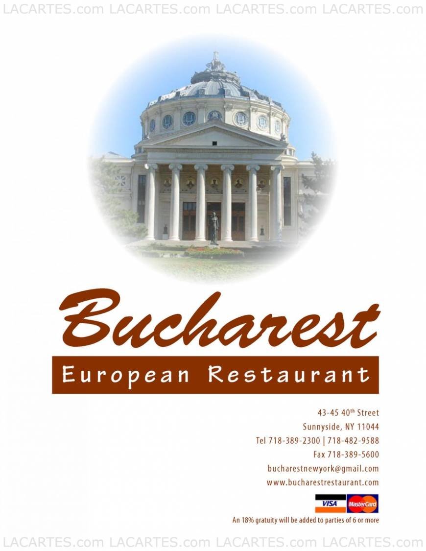  Pricelists of Bucharest Restaurant 43-45 40th Street - Photo 7 of 12