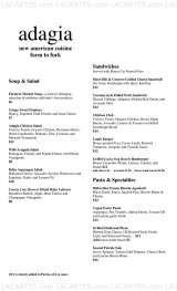 Menus & Prices, Adagia Restaurant, Berkeley