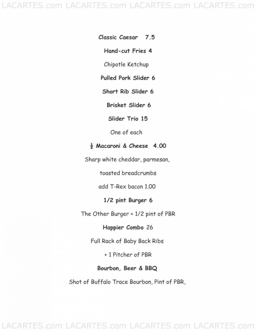  Pricelists of T-rex Restaurant & Bar 1300 10th St - Photo 17 of 18