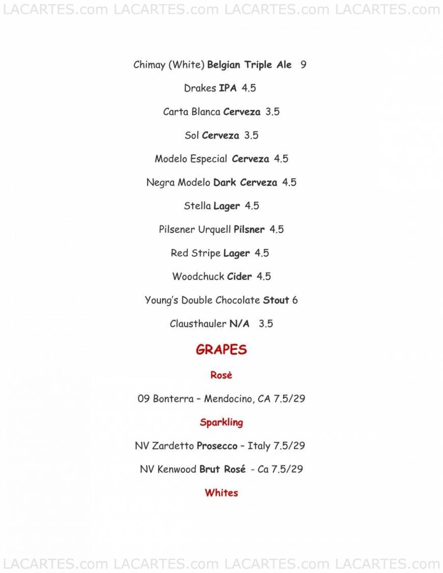  Pricelists of T-rex Restaurant & Bar 1300 10th St - Photo 11 of 18
