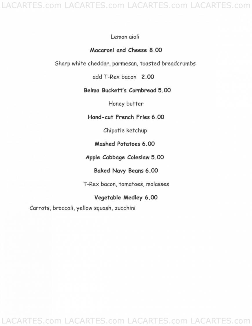  Pricelists of T-rex Restaurant & Bar 1300 10th St - Photo 5 of 18