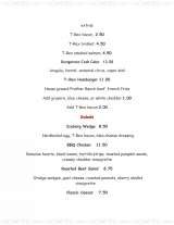 Menus & Prices, T-rex Restaurant & Bar, Berkeley