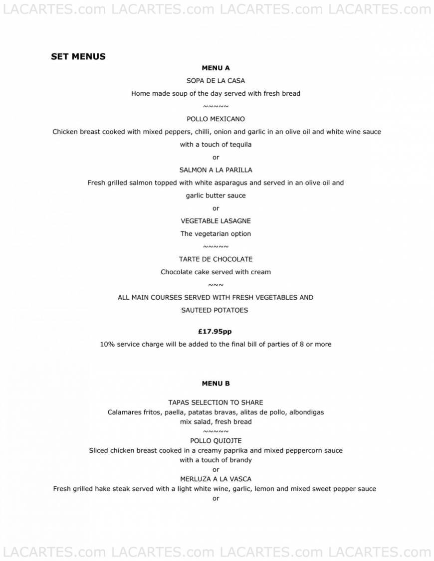  Pricelists of LA REGATA RESTAURANT - Southampton Town Quay - Photo 6 of 20