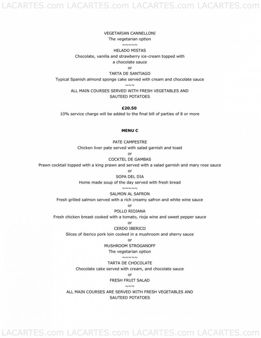  Pricelists of LA REGATA RESTAURANT - Southampton Town Quay - Photo 5 of 20