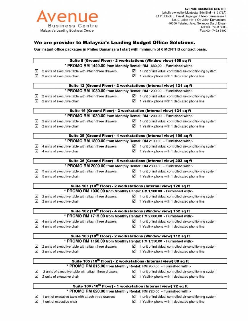  Pricelists of Serviced Office, Virtual Office - Damansara, Petaling Jaya 111, Block E, Pusat Perdagangan Phileo Damansara - Photo 1 of 3